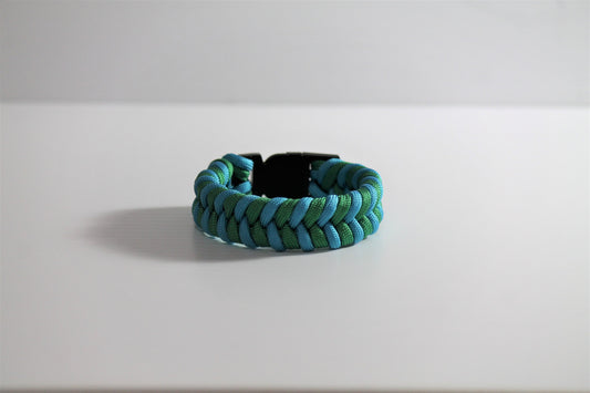 Fishtail Blue and Green Paracord