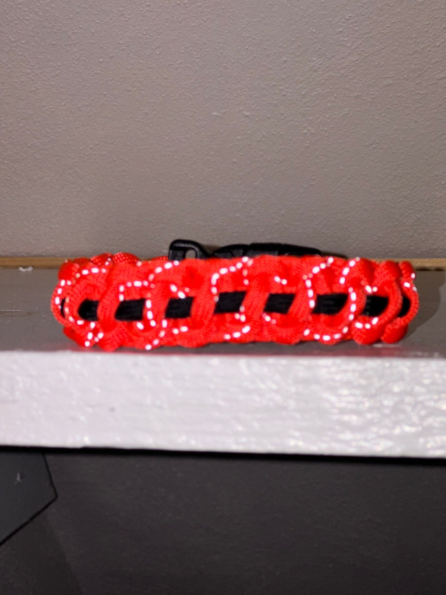 Safety Reflective with Black Paracord Bracelet