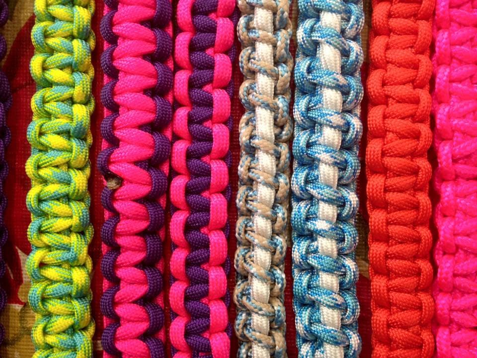 BULK DOUBLE COLOR Lot of 10 Paracord Bracelets