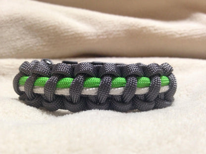 Gray, Green, White Paracord